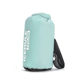 Icemule Classic Medium Collapsible Backpack Cooler - Hands Free, 100 Waterproof, 24 Hours Cooling, Perfect Soft Sided Cooler For Hiking, Camping Fishing, 15 Liter, Fits 12 Cans Ice, Seafoam