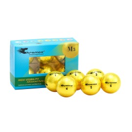 Chromax Metallic M5 Colored Golf Balls (Pack of 6), Yellow