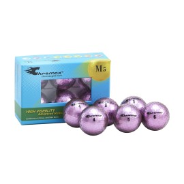 Chromax Metallic M5 Colored Golf Balls (Pack Of 6), Purple