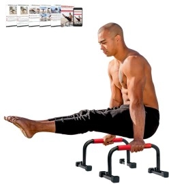 Rubberbanditz Calisthenics Parallel Bars At Home Workout Equipment Ideal For Push Ups, Dips, Handstands, Gymnastics