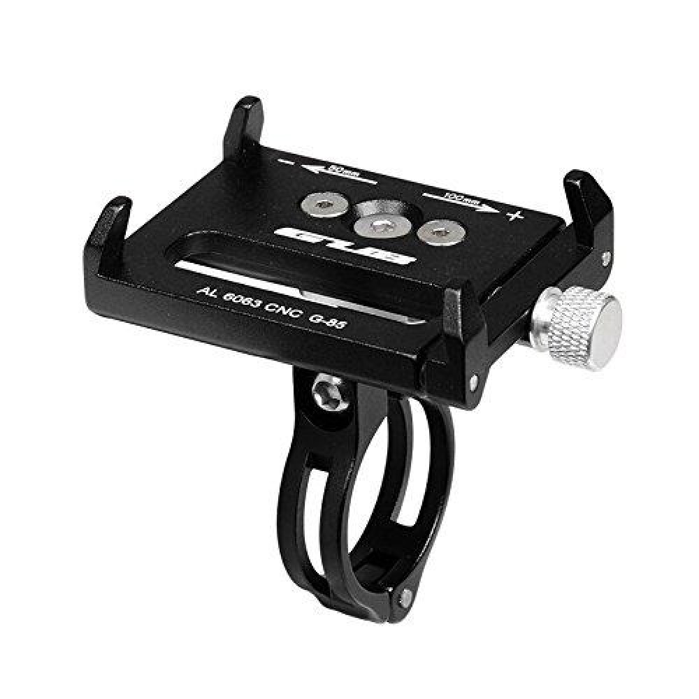 GUB G-85 Bike CNC Phone Holder 3.5-6.2 inch Phone Mount Support GPS Case Bicycle Motorcycle Handlebar Extender-Black