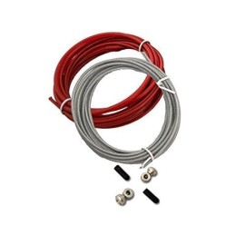 Fit Vikings Replacement Cable For Speed Jump Rope - 2 X 10Ft Replacement Cords - With Screws And End Caps