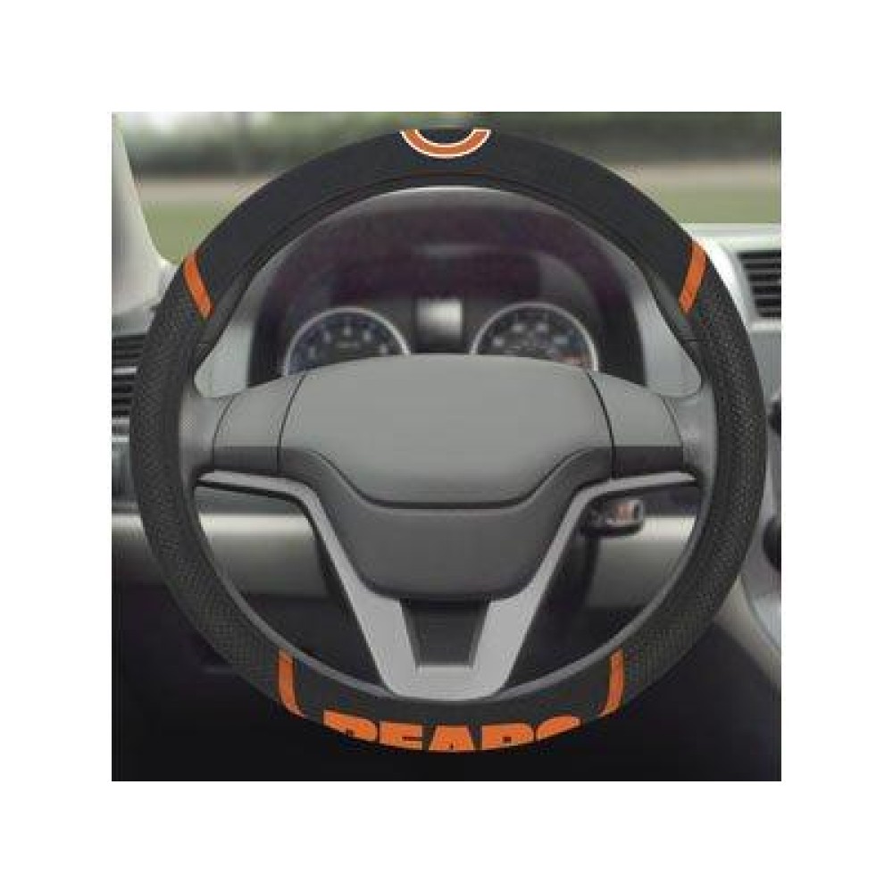 FANMATS 15030 Chicago Bears Embroidered Steering Wheel Cover