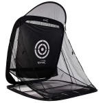 Spornia Spg-7 Golf Practice Net - Automatic Ball Return System W/Target Sheet, Two Side Barrier (With Roof)
