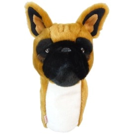Daphne's Headcovers Frenchie Golf Club Head Cover for 460cc Driver, Brown, Large