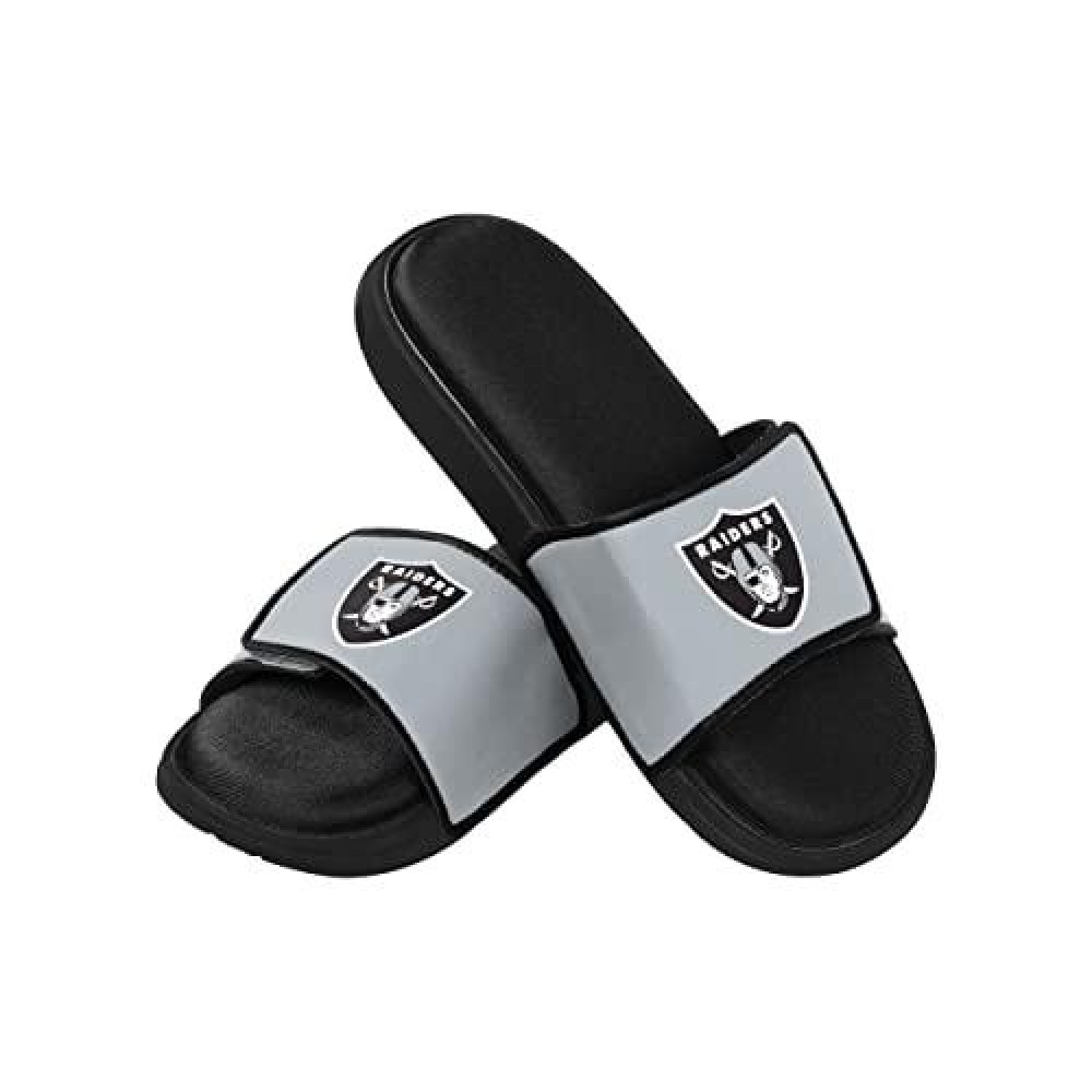 Oakland Raiders Nfl Mens Foam Sport Slide - L