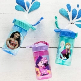 Zak Designs Disney Frozen 16 ounce Water Bottle, Anna & Elsa