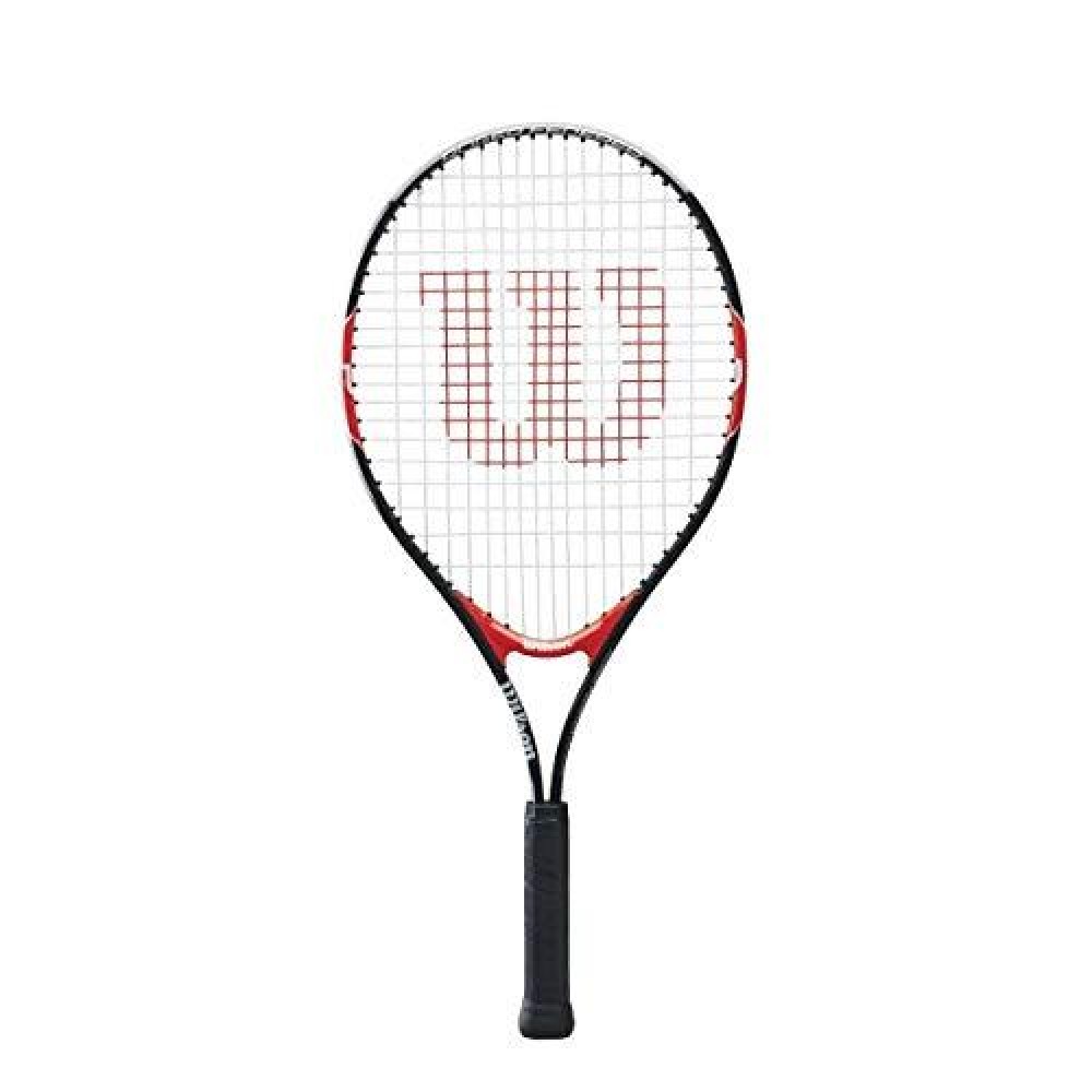 Wilson Federer Junior Tennis Racquet (23-Inch, Black/Red)