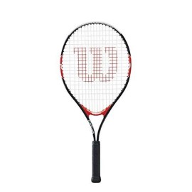 Wilson Federer Junior Tennis Racquet (23-Inch, Black/Red)