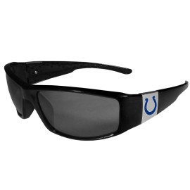 NFL Siskiyou Sports Fan Shop Indianapolis Colts Chrome Wrap Sunglasses One Size Black