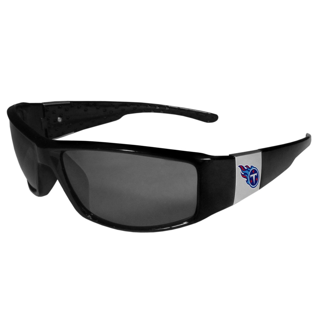 NFL Siskiyou Sports Fan Shop Tennessee Titans Chrome Wrap Sunglasses One Size Black