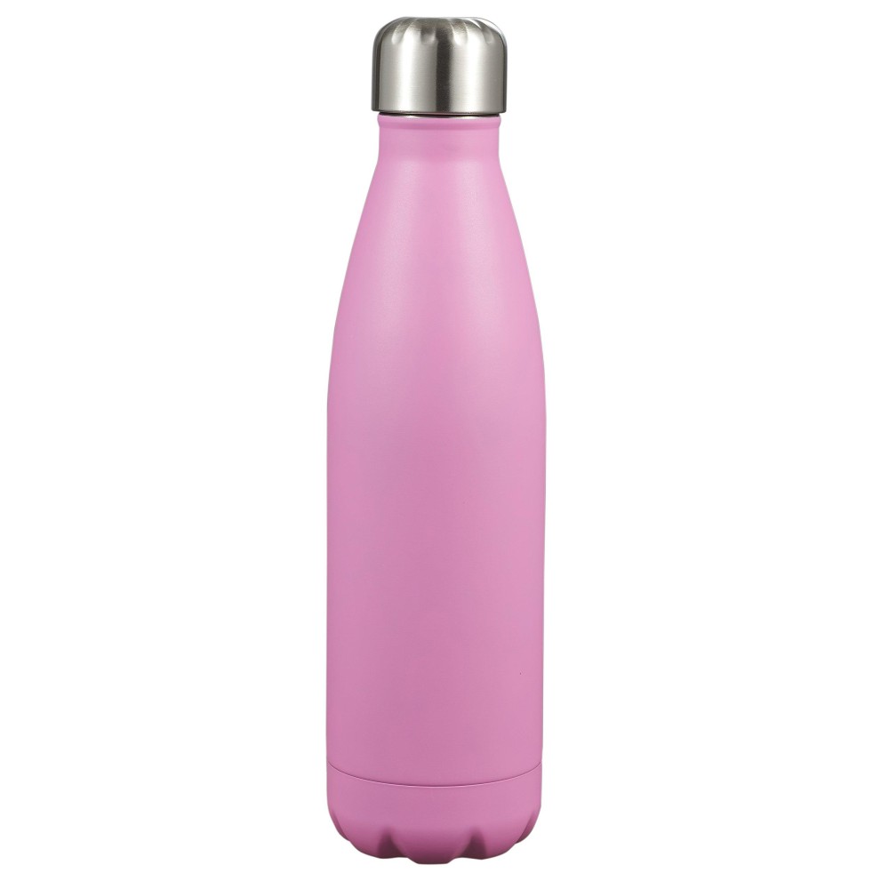 Visol Marina Double Wall Insulated Stainless Steel Water Bottle - 16oz (Pink)