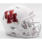 Houston Cougars Helmet Riddell Replica Mini Speed Style Matte White