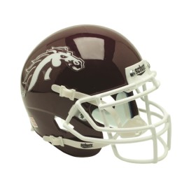 Western Michigan Broncos Helmet - Schutt Xp Authentic Full Size - Alt 2 - Brown