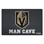 Fanmats 22895 Vegas Golden Knights Man Cave Starter Mat Accent Rug - 19In. X 30In. Sports Fan Home Decor Rug And Tailgating Mat