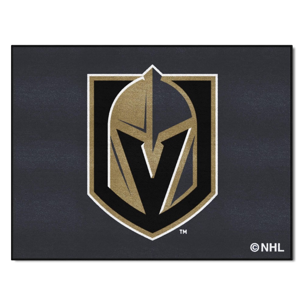 Fanmats 22892 Vegas Golden Knights All-Star Rug - 34 In. X 42.5 In. Sports Fan Area Rug Home Decor Rug And Tailgating Mat