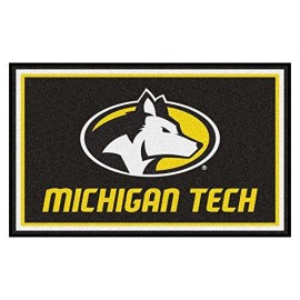 Ncaa Michigan Tech Huskies Michigan Tech University4X6 Rug, Team Color, One Sized