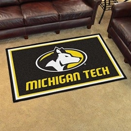Ncaa Michigan Tech Huskies Michigan Tech University4X6 Rug, Team Color, One Sized