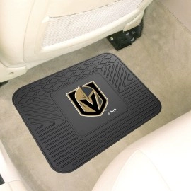 FANMATS 22902 Vegas Golden Knights Back Row Utility Car Mat - 1 Piece - 14in. x 17in., All Weather Protection, Universal Fit, Molded Team Logo