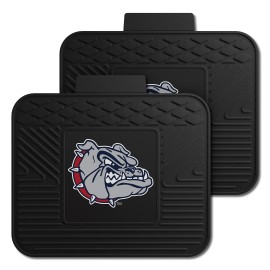 FANMATS 23019 NCAA Gonzaga Bulldogs Back Row Utility Car Mats - 2 Piece Set, 14in. x 17in., All Weather Protection, Universal Fit, Deep Resevoir Design, Molded Team Logo