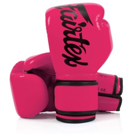 Fairtex Bgv14 Muay Thai Boxing Gloves For Men, Women Kids Mma Gloves For Martial Artsmade From Micro Fiber Is Premium Quality, Light Weight Shock Absorbent 14 Oz Boxing Gloves-Pinkblack Screen