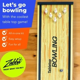 Elite Sportz Bowling Game - Indoor Table Games for Whole Family, Kids and Adults - Portable Set w/ Lane, 6 Pins, 2 Bowl Bearings - Play at Home Or Traveling