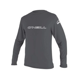 O'Neill Men's Basic Skins Longsleeve Rash Tee XL Graphite (4339IS)