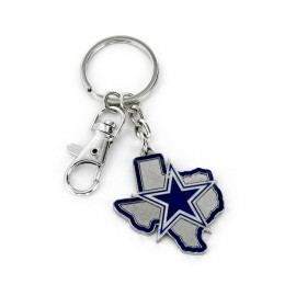 Nfl Dallas Cowboys Heavyweight Home State Design Keychain