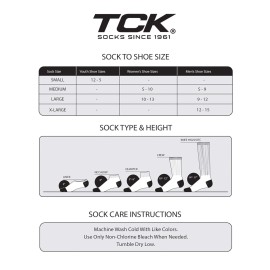 TcK Performance BaseballSoftball Socks (BlackWhiteScarlet, Large)