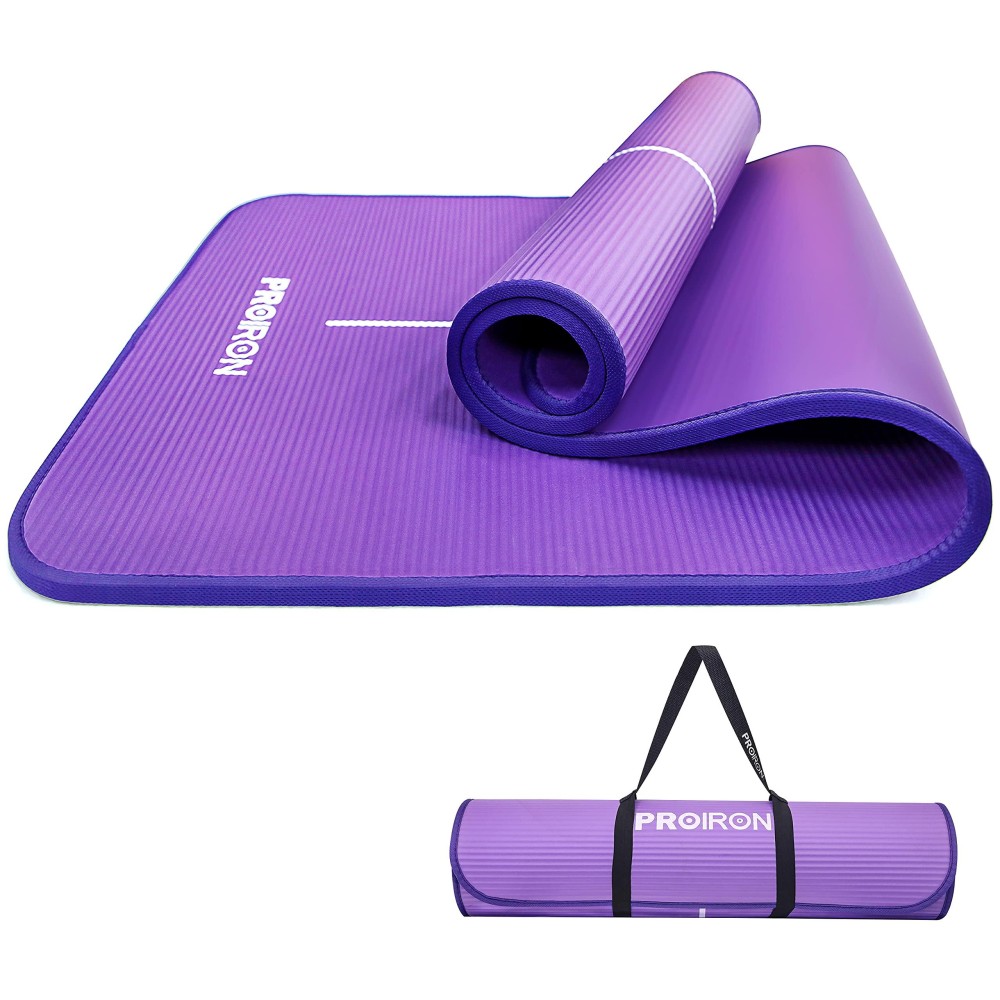 Proiron Pilates Mat High Density Nbr Exercise Yoga Mat For Pilates, Fitness & Workout (Purple)