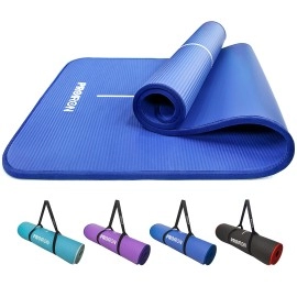 Proiron Pilates Mat High Density Nbr Exercise Yoga Mat For Pilates, Fitness & Workout (Blue)