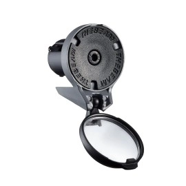 The Beam - Corky Drop Bike Mirror - Folding Rear-View Handlebar Mirror - Convex Lens With 360-Degree Rotation, Gray
