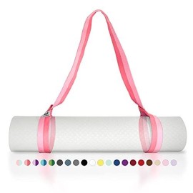 Tumaz Yoga Mat Strap [Mat Not Included] (15+ Colors, 2 Sizes Options) With Extra Thick, Durable And Comfy Delicate Texture The Must-Have Multi-Purpose Strap/Carrier For Your Yoga Mat, Exercise Mat