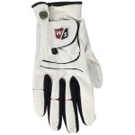 Wilson Staff Mens Staff Grip Plus Golf Glove, Right Hand, White, Mediumlarge