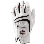 Wilson Staff Mens Grip Plus Golf Glove, Left Hand, White, X-Large