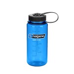 Nalgene Tritan Wide Mouth BPA-Free Water Bottle, 16 Oz, Slate Blue