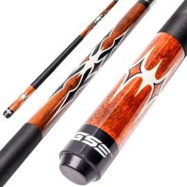 Gse 58 2-Piece Canadian Maple Hardwood Billiard Pool Cue Sticks For Menwomen Great For House Or Commercialbar Use (Several Colors, Weight From 18Oz, 19Oz, 20Oz, 21Oz Available) (Brown, 21Oz)