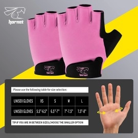 Light Pink Rowing Gloves for Women by Hornet Watersports - Ideal for Indoor Rowing, Sculling, Kayak, SUP, Outrigger Canoe, Dragon Boat and Other Watersports (S (Fits 6.5