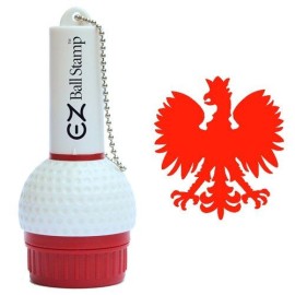 Promarking Ezballstamp Golf Ball Stamp Marker (Red Polish Eagle)