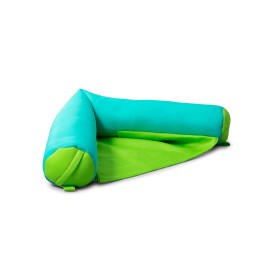 Big Joe Noodle Sling No Inflation Needed Pool Seat With Armrests, Aqua/Green Double Sided Mesh, Quick Draining Fabric, 3 Feet