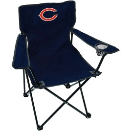 Rawlings NFL Gameday Elite Lightweight Folding Tailgating Chair, with Carrying Case, Chicago Bears