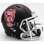 Riddell Ncaa North Carolina State Wolfpack Helmet Mini Speedhelmet Replica Mini Speed Style Black Howl Design, Team Colors, One Size