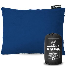 Wise Owl Outfitters Camping Pillow - Travel Pillow, Camping Essentials And Camping Gifts - Compressible Memory Foam Pillow - Small/Medium