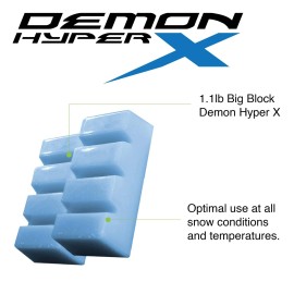 DEMON UNITED Snow Ready Ski Tuning Kit & Snowboard Tuning Kit with Iron- Includes 1.06 LBS of Wax - Good for Over 20 Ski or Snowboard Tune Ups