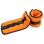 Balancefrom Gofit Fully Adjustable Ankle Wrist Arm Leg Weights, Adjustable Strap, Orange, 10 Lbs Each (20-Lb Pair)