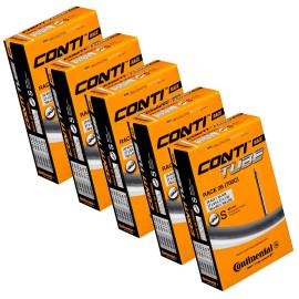 Continental Race 28 700 X 20-25C Inner Tubes - Long Presta 80Mm Long Valve (Pack Of 5),Black