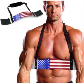 Dmoose Arm Blaster For Biceps Triceps Men, Bicep Blaster For Bodybuilding Muscle Strength, Bicep Curl Support Isolator Training Workout Equipment With Adjustable Strap Neoprene Padding