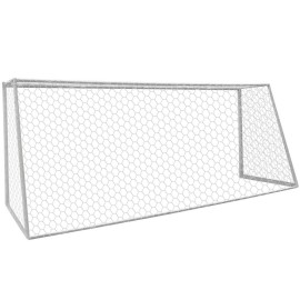 Aoneky Polyester Soccer Goal Net - 10 X 65 Ft - 4 Mm Cord - Replacement Full Size Football Post Net- Heavy Duty Soccer Netting - Not Include Posts