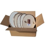 Wilson Basswood Roundoval Plaque - Bulk Quantity Value Box Wood Slices, Medium 7-9 D (Pack Of 10)