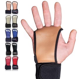 Gymnastics Grips - Gloves For Crossfit - Calisthenics Equipment, Pull Up Grips, Hand Grips, Leather Lifting Grips, Workout Grips With Wrist Wraps - Gym Gloves For Men And Women To Crush Your Wod